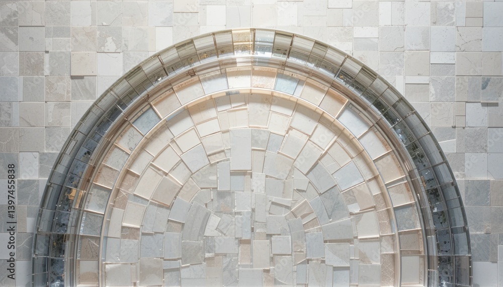 Poster artistic mosaic design modern art gallery image display contemporary environment abstract viewpoint 