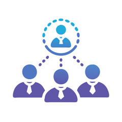  Stylish Team Building Flat Icon