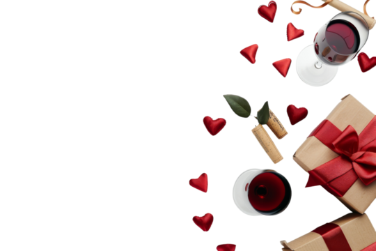 Date Night Subscription Boxes: Romantic Surprises for Couples Isolated On Transparent Background