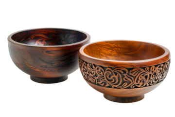 Artistic Decorative Bowls: Stylish Centerpieces for Your Home Isolated On Transparent Background