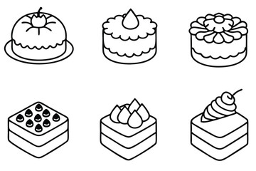 Delicious sliced cake ideal for festive celebrations