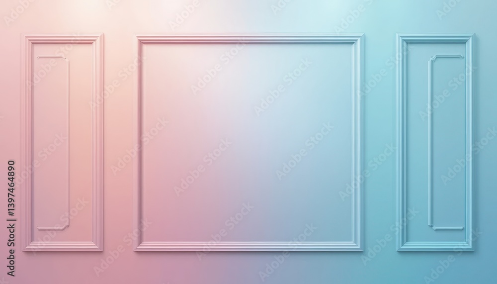 Poster artistic wall frames displaying minimalist design modern gallery image showcase calm environment wid