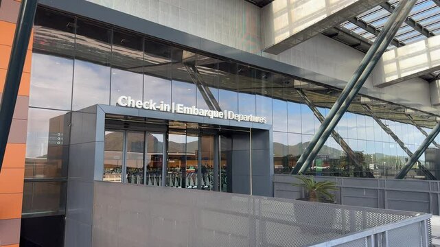 Florianopolis - SC - Brazil - 04052025 - Disabled entrance to the new Florianopolis airport