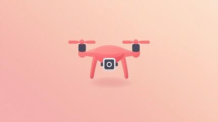 Pink Drone Illustration