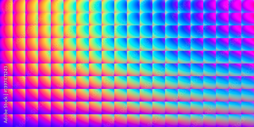 Poster rainbow glass tile pattern background filled with luminous gradients and shifting hues. abstract dig