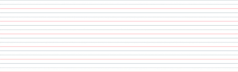 Minimalist lined notebook paper background. Perfect for banners, school-themed designs, planners, or handwriting practice layouts. Clean, vector template with red and blue guidelines.