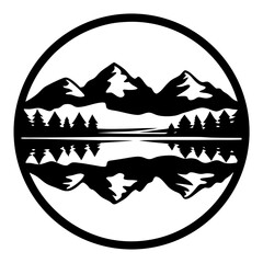 Majestic Mountain Lake Reflection Scenic Landscape Nature Artwork