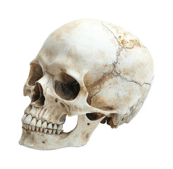 Obraz premium Examining an ancient skull museum science isolated on transparent background, png