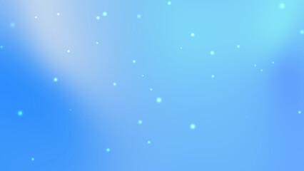 Light blue background contains small bright dots and a central cross