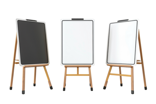 Interactive Whiteboards Uncovered: True Depiction Isolated On Transparent Background