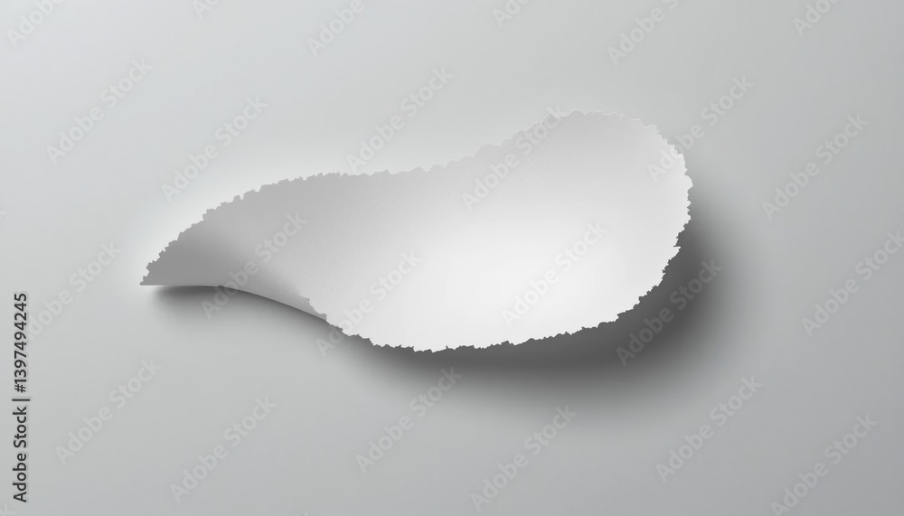 Poster dynamic paper design transformation minimalist studio digital art clean background close-up visual c