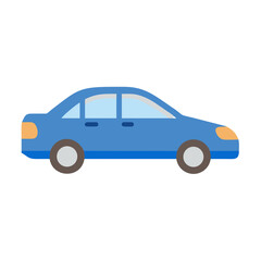 Compact Sedan Car Icon Design