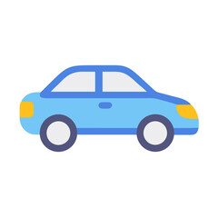 Compact Sedan Car Icon Design