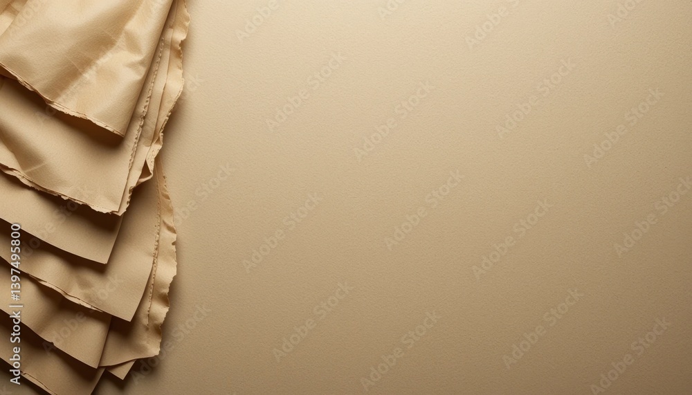 Poster captivating paper texture close-up studio setting textural content minimalist environment top-down v