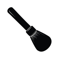 Black Cosmetic Brush Silhouette For Makeup Application And Beauty Illustrations For Graphic Design