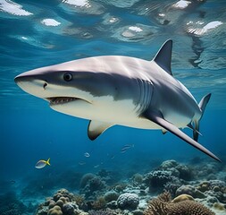 Fototapeta premium shark in the sea