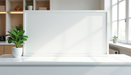 Bright, pristine white surface ideal for product displays , bright, layout, photography