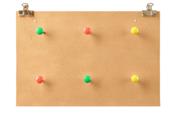 Organizational Essentials: Magnetic Pinboards in Focus Isolated On Transparent Background