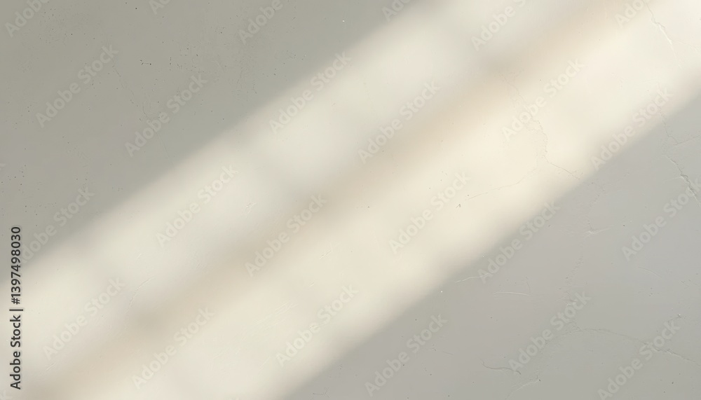 Aufkleber light patterns casting shadows on a neutral surface indoor environment abstract photography minimali