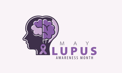 Lupus Awareness Month. background, banner, card, poster, template. Vector illustration.