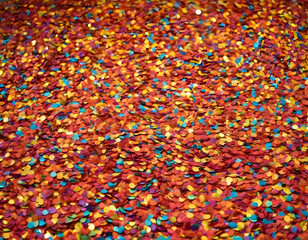 Obraz premium Celebration and colorful confetti party abstract background, abstract background with colorful beads.