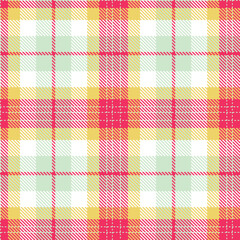 Light off white and Vintage lipstick Seamless Tartan Textile Design