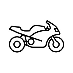 Fototapeta premium Motorcycle Sport Bike Icon Design