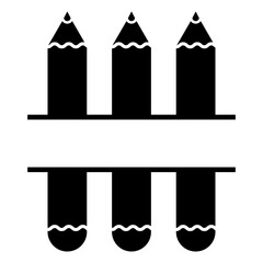 pencil monogram Svg