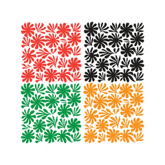  flower pattern design,.Floral seamless pattern .
