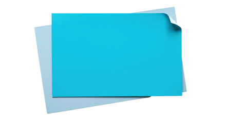 Isolated Blue Sticky Note