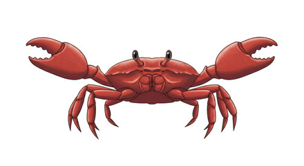 Isolated Red Crab