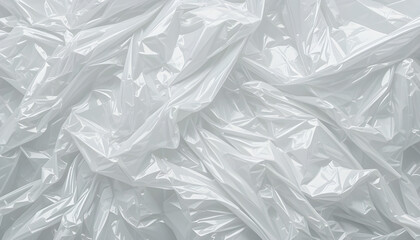 Abstract Texture of Crumpled Plastic Wrap