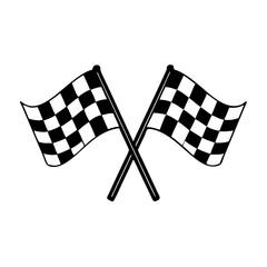 checkered flags icon, checkered flags vector illustration-simple illustration of checkered flags, perfect for checkered flags logos and icons