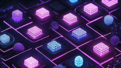 Neon Light Pulse &ndash; Futuristic Abstract Background