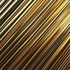 Obraz premium Golden stream of dynamic light beams