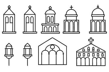 Minimalist Synagogue Graphic Set