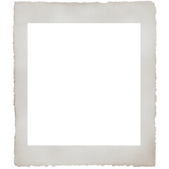 Cream Vintage polaroid Photo Frame. Nostalgic summer vibe