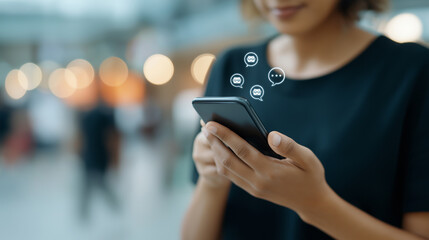 Smartphone Interaction with AI Chatbot Support in Modern Setting