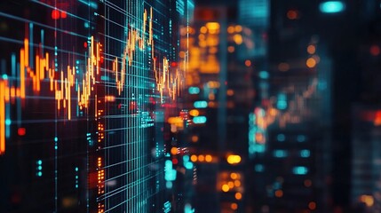 Fototapeta premium High-Speed Global Transactions Visualized for Data Analysis