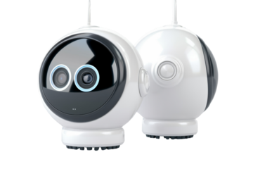 Revolutionizing Baby Care: Smart Baby Monitors Isolated On Transparent Background