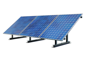 Solar Innovation: Smart Solar Panels Incorporating Technology Isolated On Transparent Background