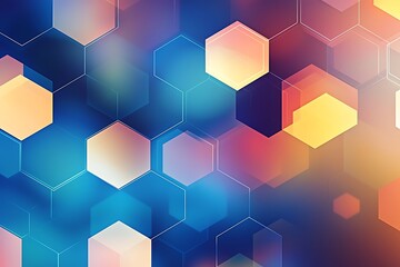 Fototapeta premium Hexagon Geometric Background: A clean and simple geometric background composed hexagons, suitable for modern design projects.