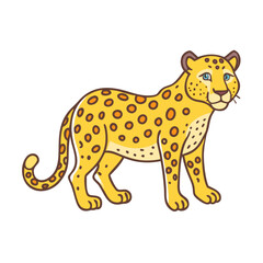 leopard icon, leopard vector illustration-simple illustration of leopard, perfect for leopard logos and icons