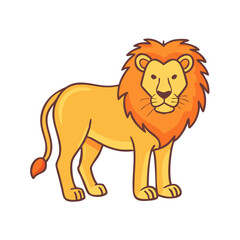lion icon, lion vector illustration-simple illustration of lion, perfect for lion logos and icons