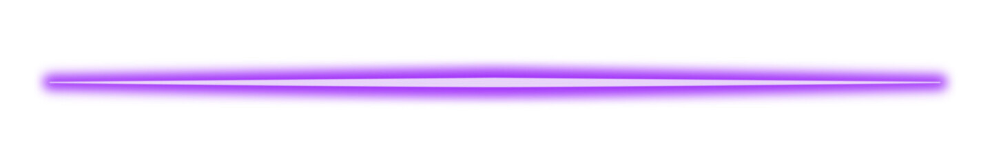 A glowing neon ray of violet color. Vector illustration