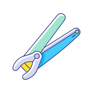colorful pliers tool isolated white background clip art preview