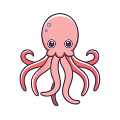 octopus icon, octopus vector illustration-simple illustration of octopus, perfect for octopus logos and icons