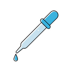 pipette icon, pipette vector illustration-simple illustration of pipette, perfect for pipette logos and icons