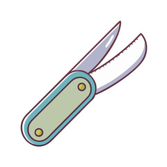 pocket knife icon, pocket knife vector illustration-simple illustration of pocket knife, perfect for pocket knife logos and icons