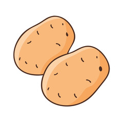 potatoes icon, potatoes vector illustration-simple illustration of potatoes, perfect for potatoes logos and icons